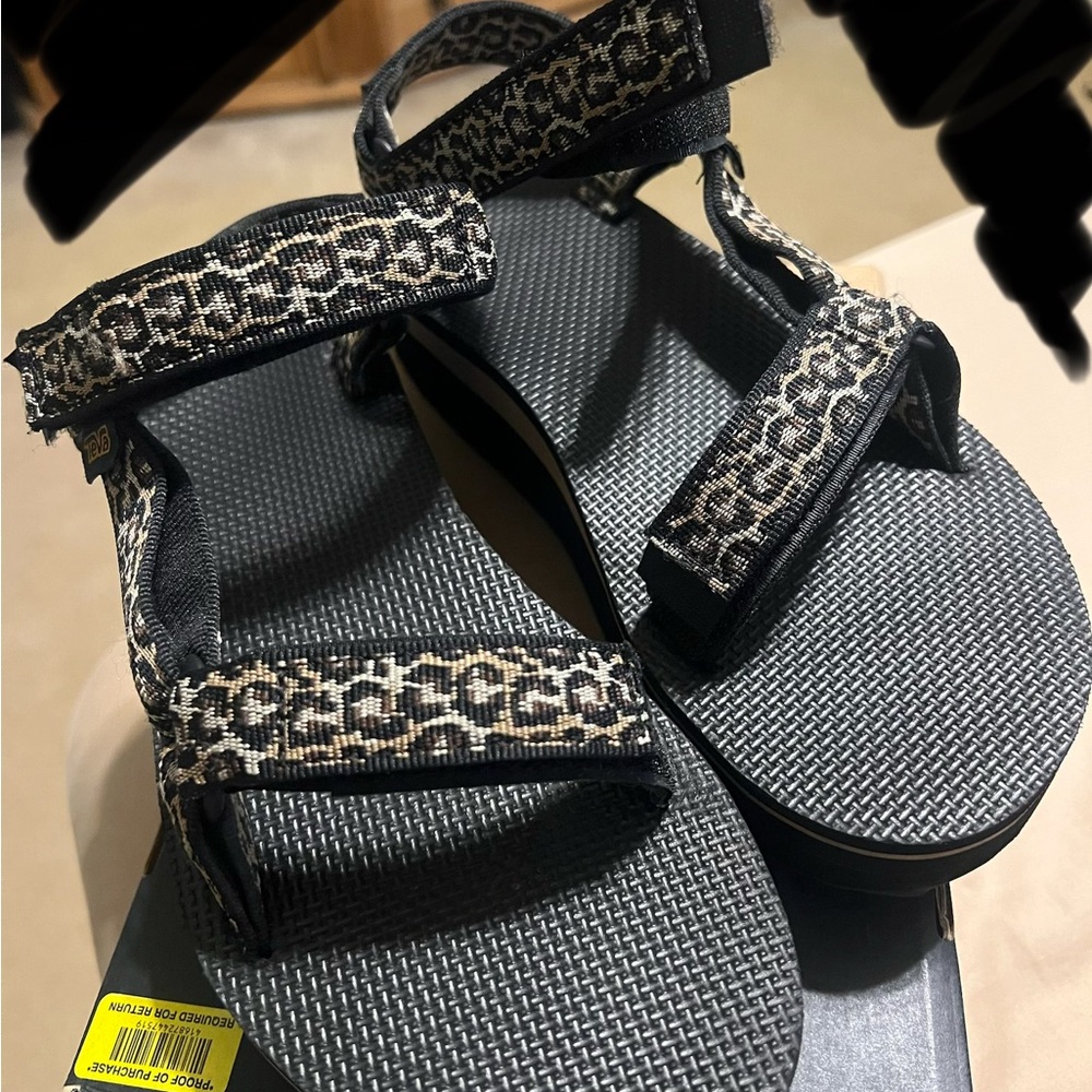 Teva Leopard Platform Sandals